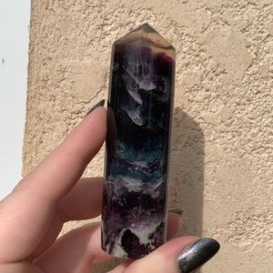 Fluorite Tower Pillar Crystal Gemstone Mineral